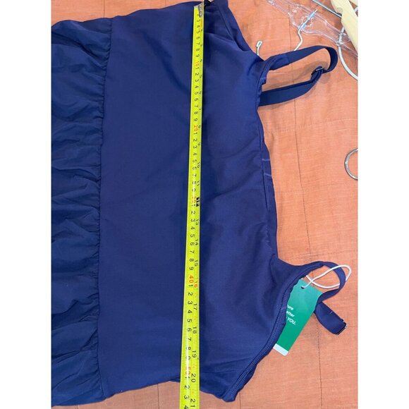 NWT Halara Navy Blue Breezeful Flowy Asymmetric Midi Dress Size 3x Womens - Picture 6 of 8